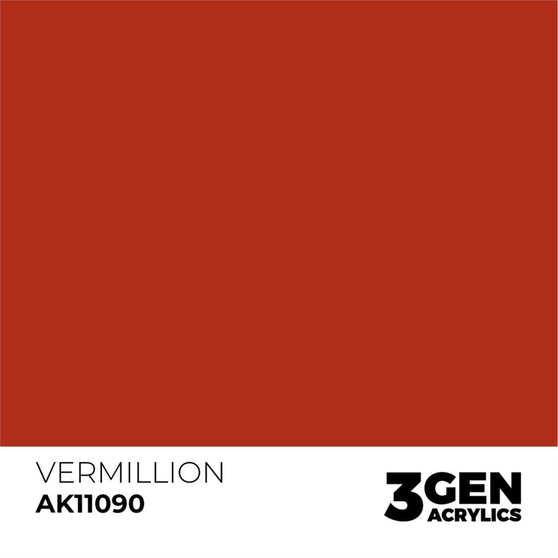 AK 11090 17 ml. Vermillion, 3GEN Akrilik Model Boyası