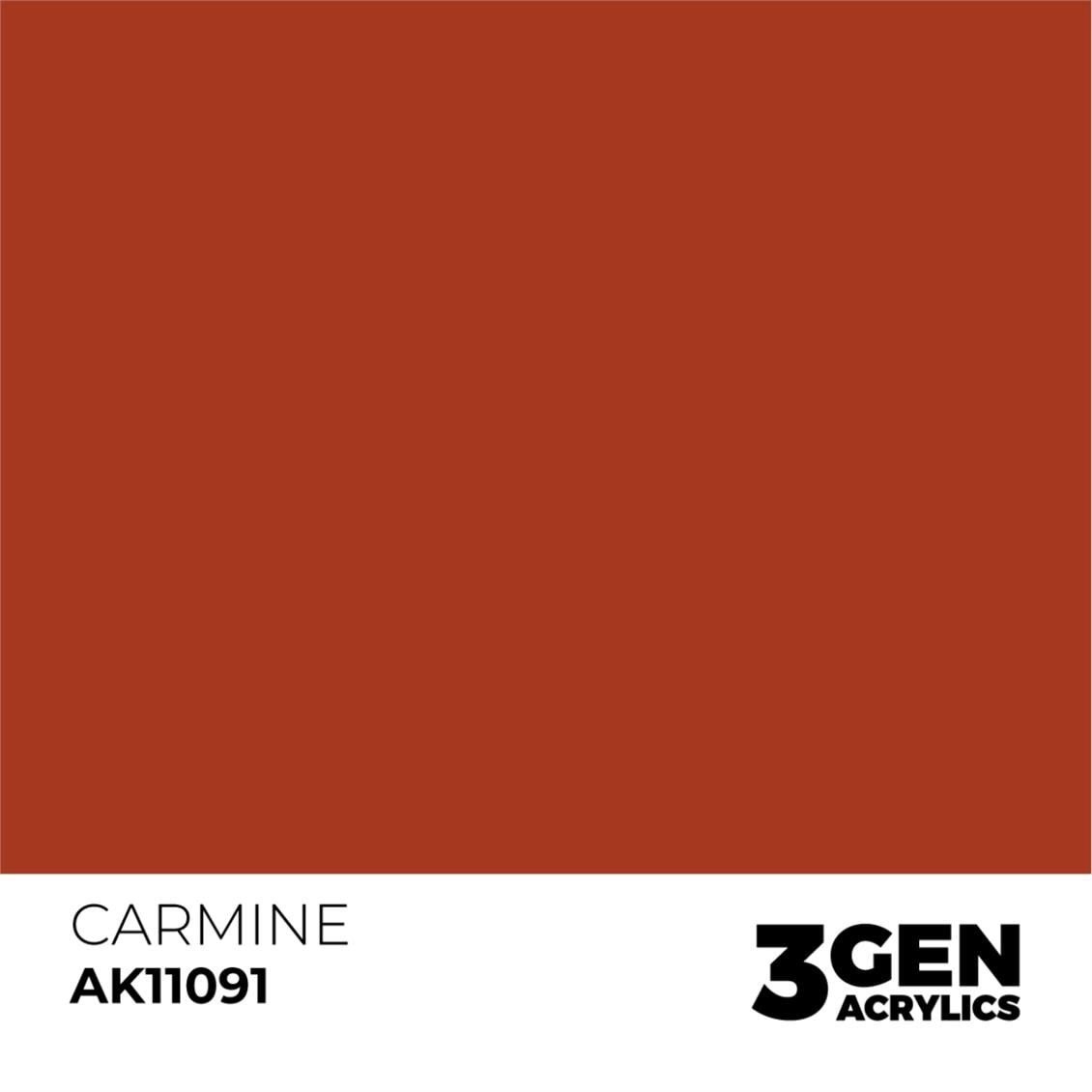 AK 11091 17 ml. Carmine, 3GEN Akrilik Model Boyası