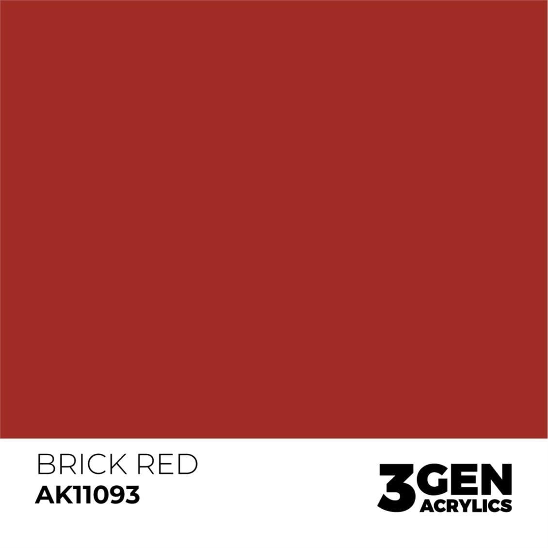 AK 11093 17 ml. Brick Red, 3GEN Akrilik Model Boyası