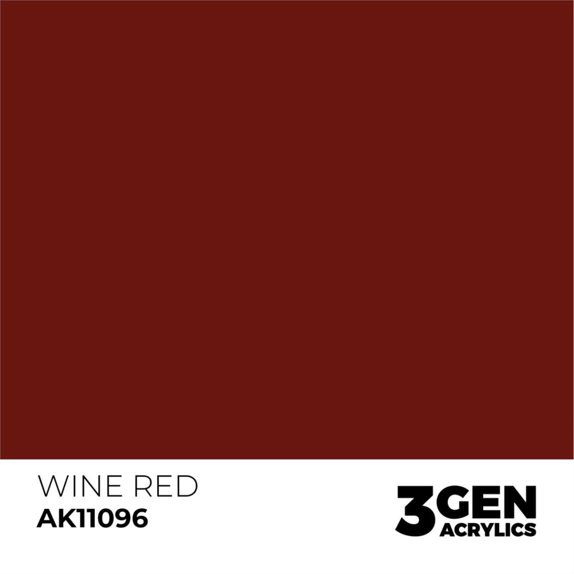 AK 11096 17 ml. Wine Red, 3GEN Akrilik Model Boyası