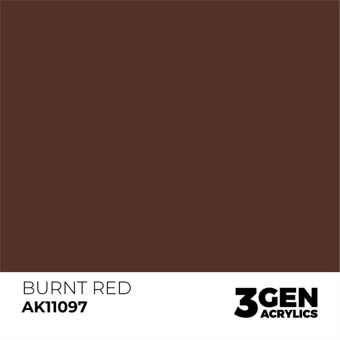 AK 11097 17 ml. Burnt Red, 3GEN Akrilik Model Boyası