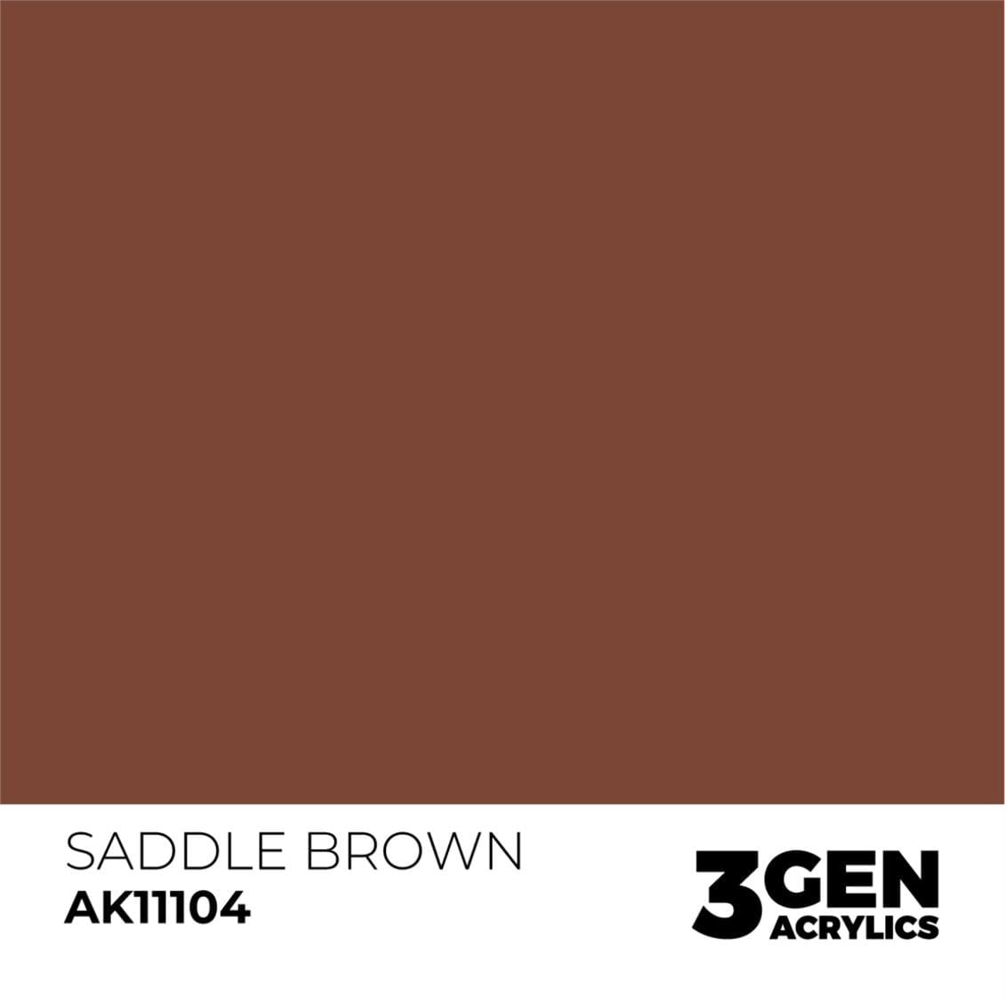 AK 11104 17 ml. Saddle Brown, 3GEN Akrilik Model Boyası