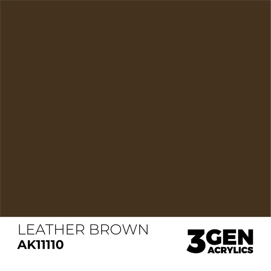 AK 11110 17 ml. Leather Brown, 3GEN Akrilik Model Boyası