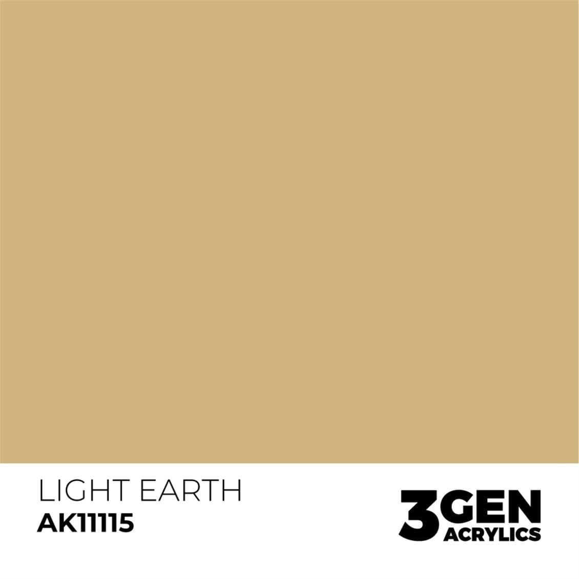 AK 11115 17 ml. Light Earth, 3GEN Akrilik Model Boyası