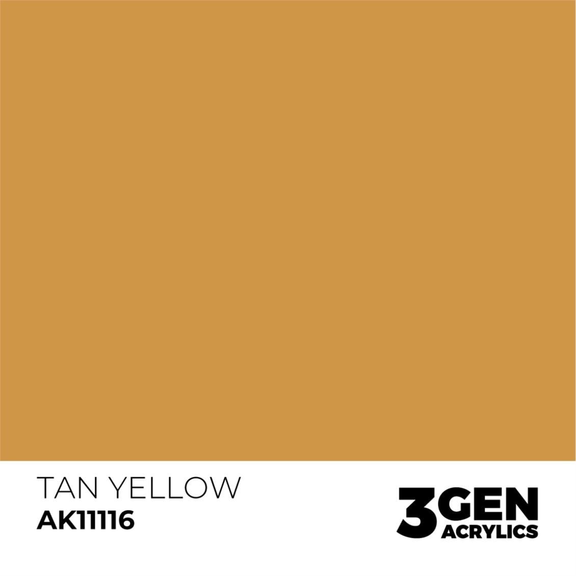 AK 11116 17 ml. Tan Yellow, 3GEN Akrilik Model Boyası