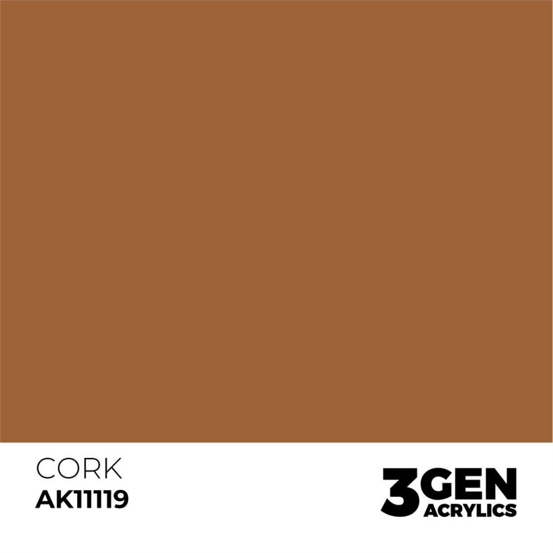 AK 11119 17 ml. Cork, 3GEN Akrilik Model Boyası