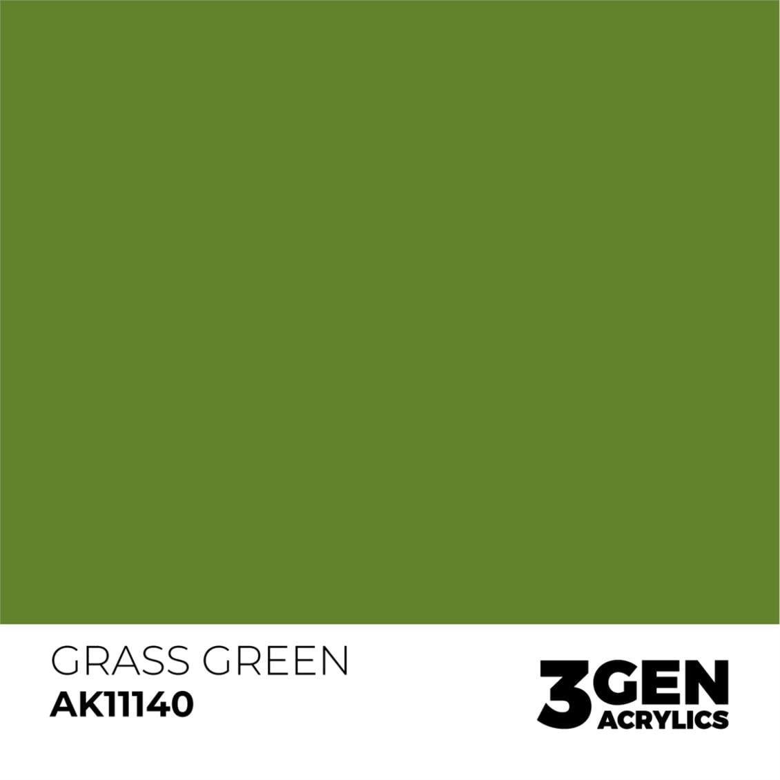 AK 11140 17 ml. Grass Green, 3GEN Akrilik Model Boyası