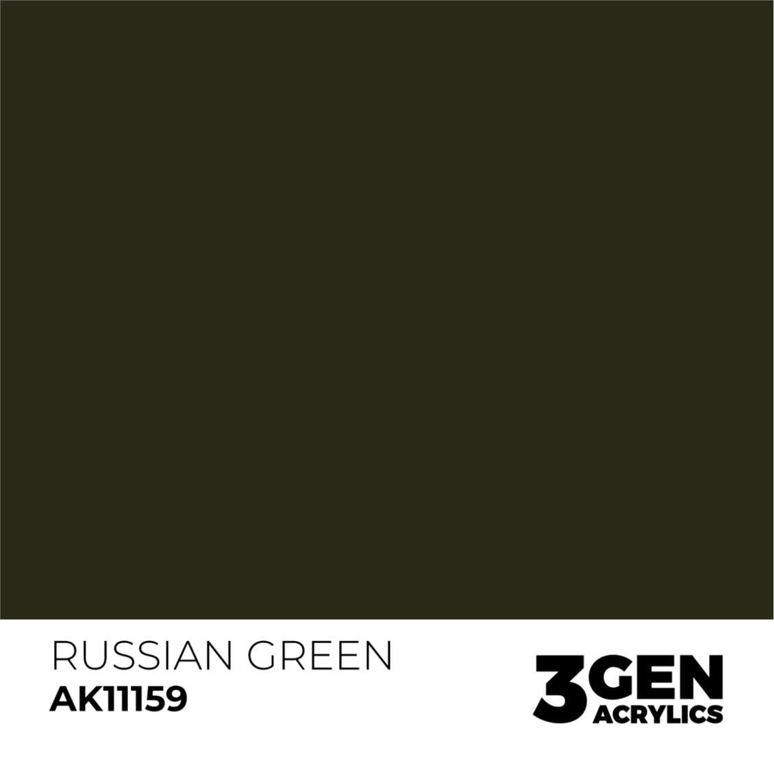 AK 11159 17 ml. Russian Green, 3GEN Akrilik Model Boyası