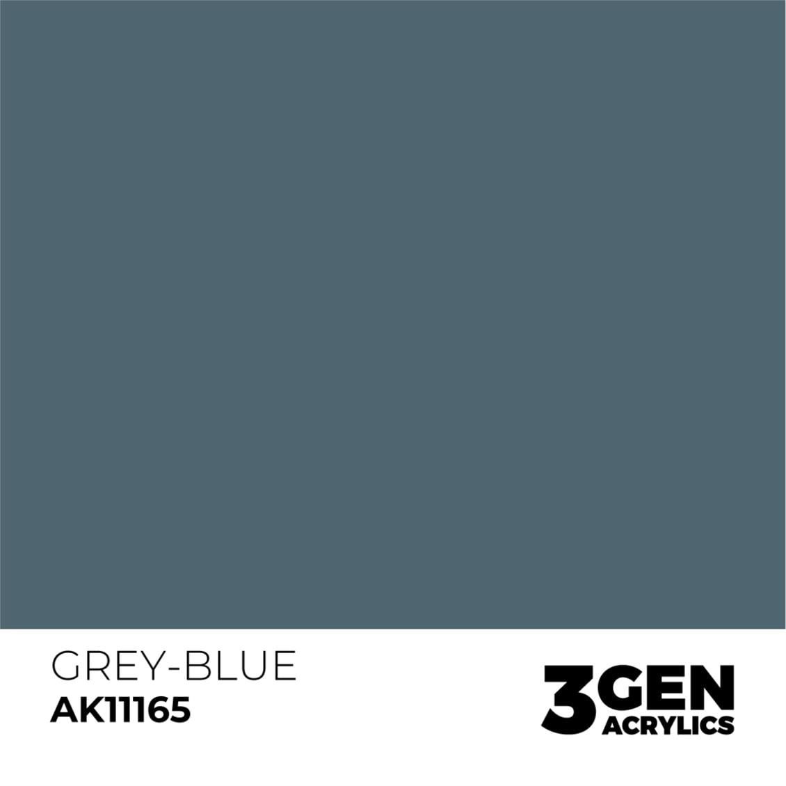 AK 11165 17 ml. Grey-Blue, 3GEN Akrilik Model Boyası