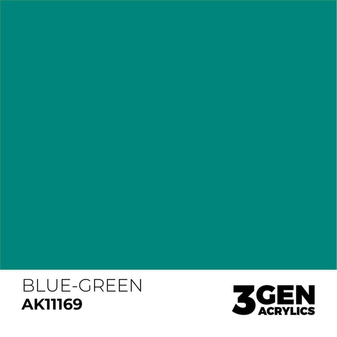 AK 11169 17 ml. Blue-Green, 3GEN Akrilik Model Boyası