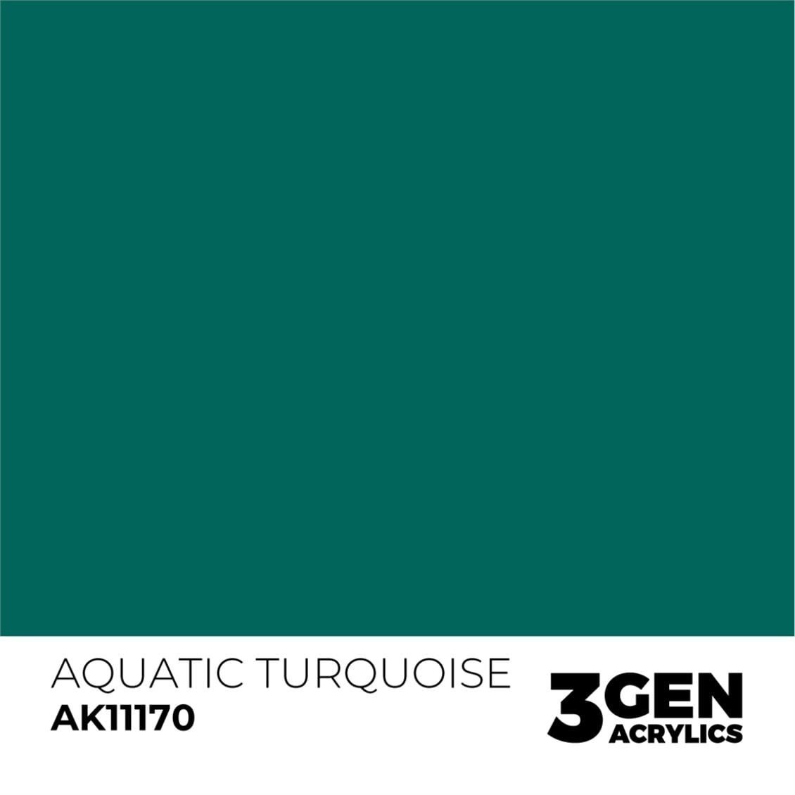 AK 11170 17 ml. Aquatic Turquoise, 3GEN Akrilik Model Boyası