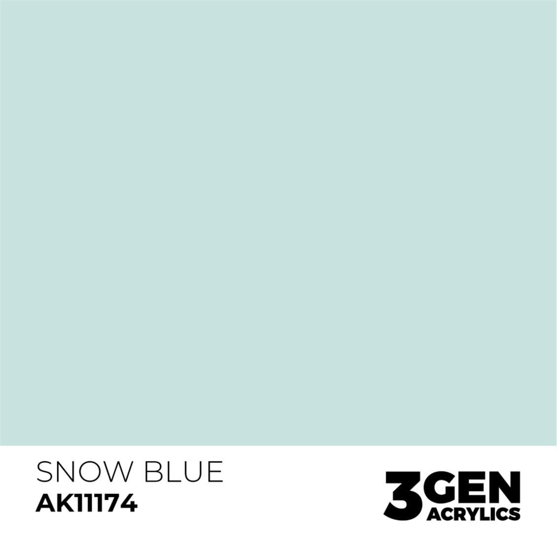 AK 11174 17 ml. Snow Blue, 3GEN Akrilik Model Boyası
