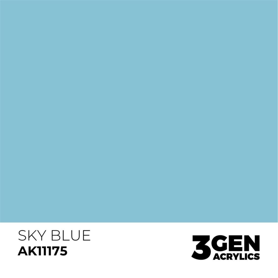 AK 11175 17 ml. Sky Blue, 3GEN Akrilik Model Boyası