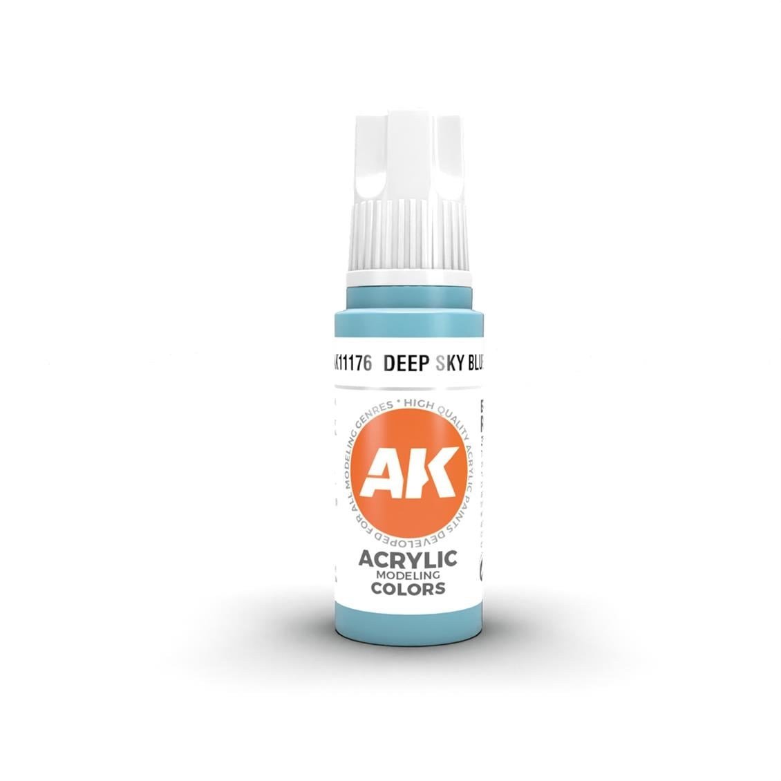 AK 11176 17 ml. Deep Sky Blue, 3GEN Akrilik Model Boyası