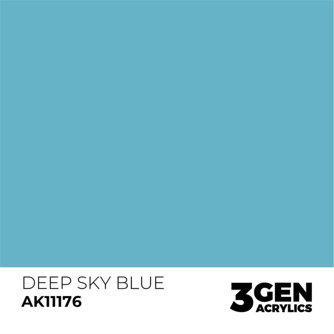 AK 11176 17 ml. Deep Sky Blue, 3GEN Akrilik Model Boyası