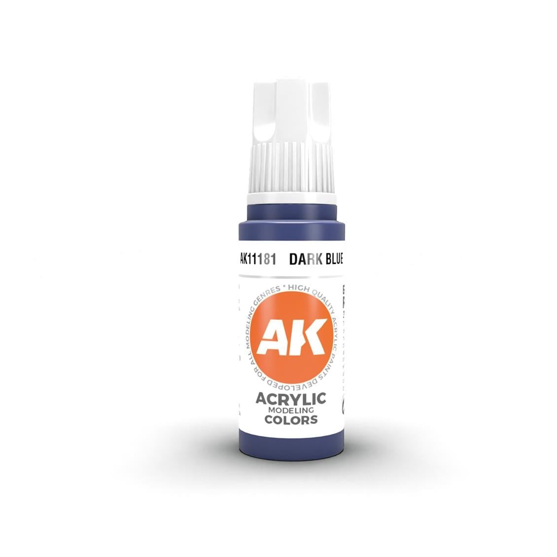 AK 11181 17 ml. Dark Blue, 3GEN Akrilik Model Boyası