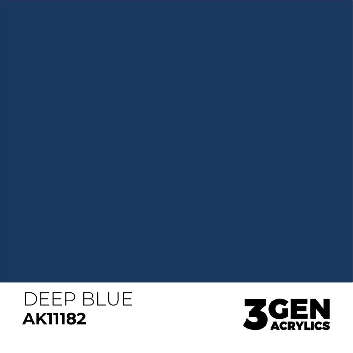 AK 11182 17 ml. Deep Blue, 3GEN Akrilik Model Boyası