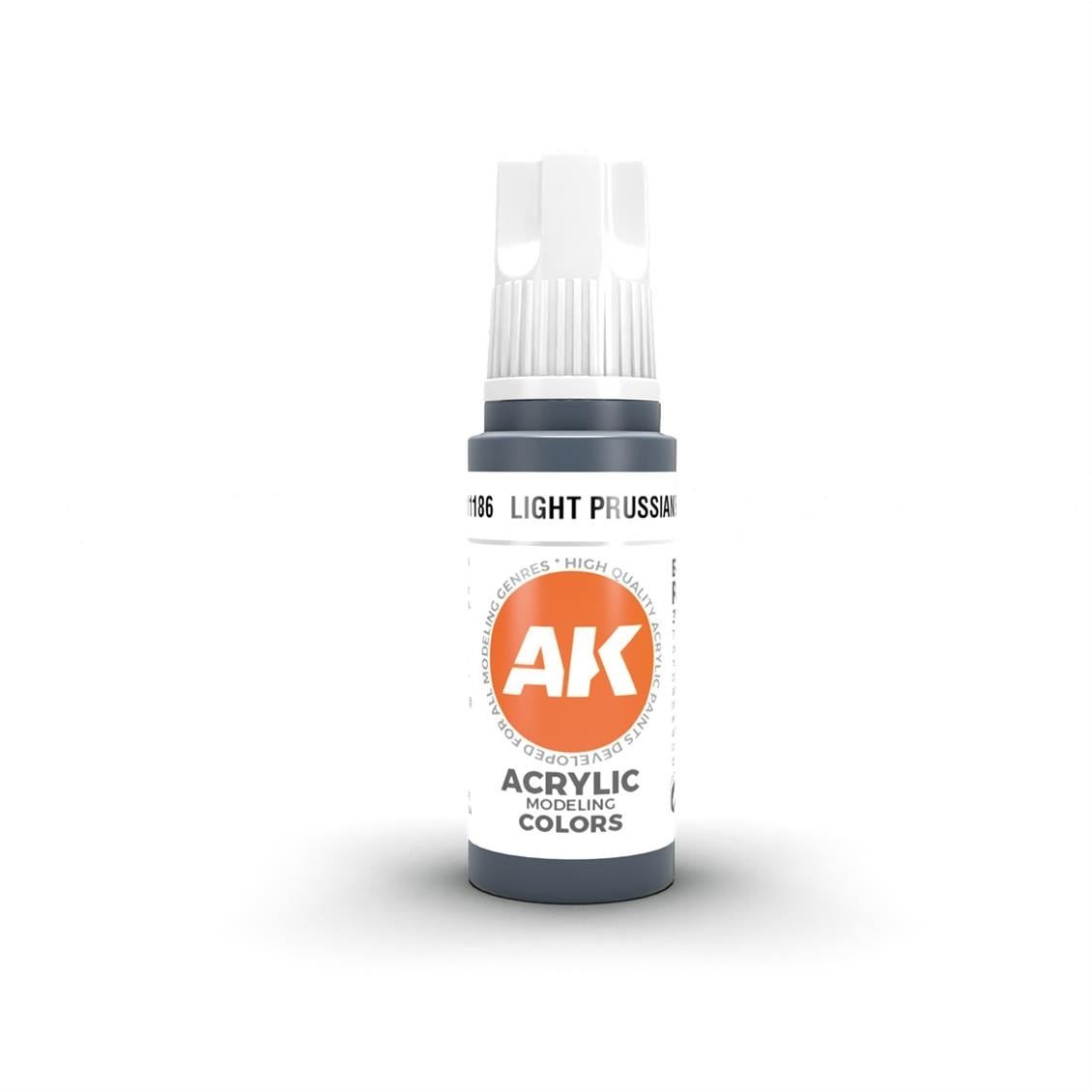 AK 11186 17 ml. Light Prussian Blue, 3GEN Akrilik Model Boyası