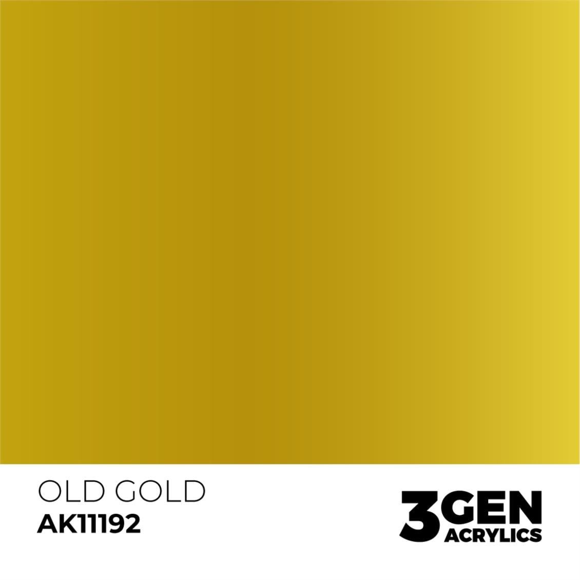AK 11192 17 ml. Old Gold, 3GEN Akrilik Model Boyası