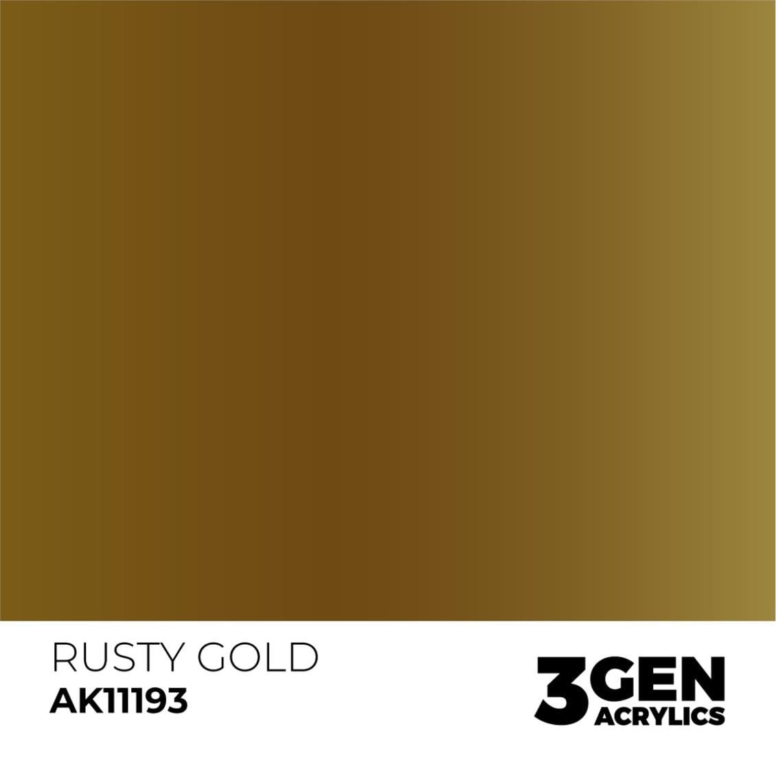 AK 11193 17 ml. Rusty Gold, 3GEN Akrilik Model Boyası