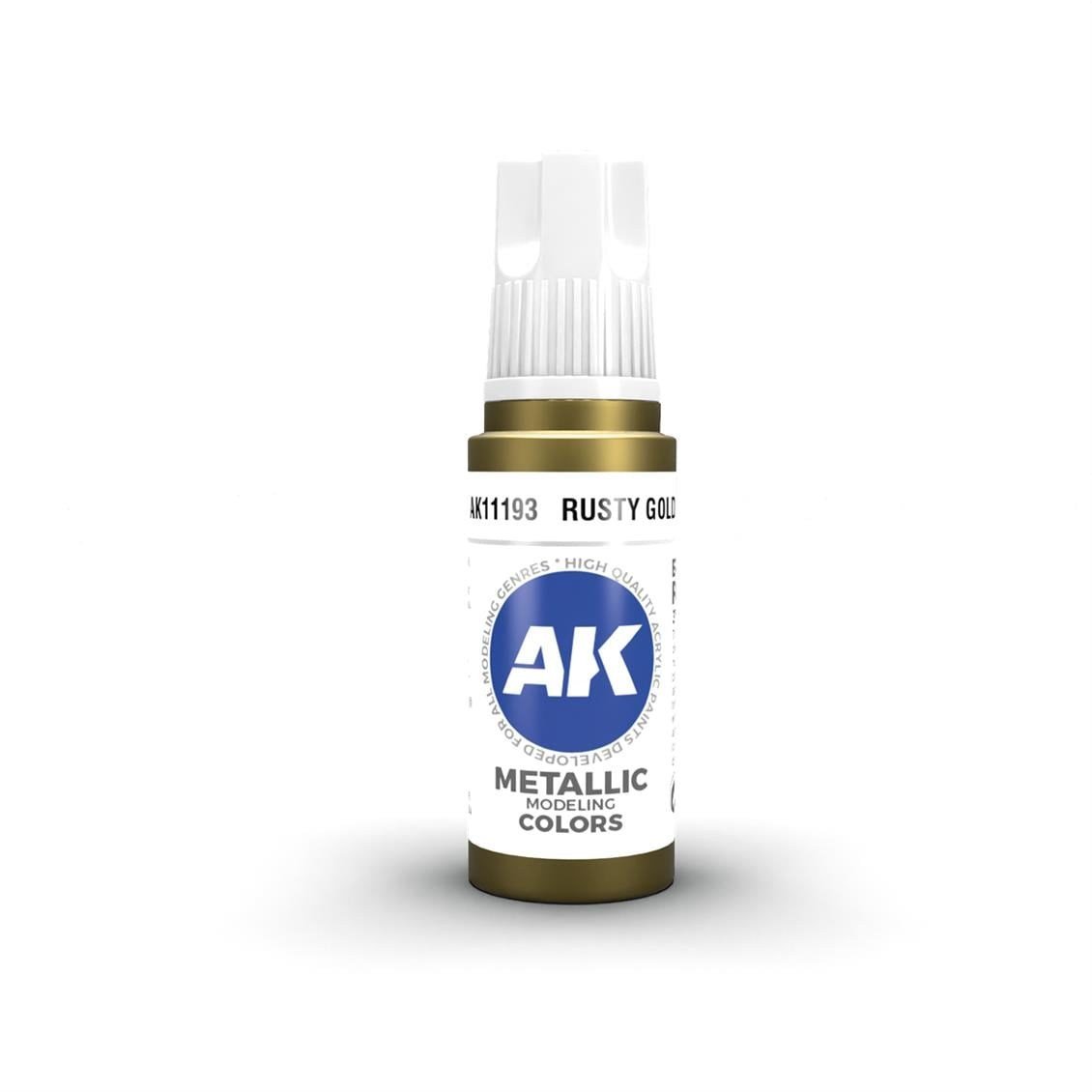 AK 11193 17 ml. Rusty Gold, 3GEN Akrilik Model Boyası