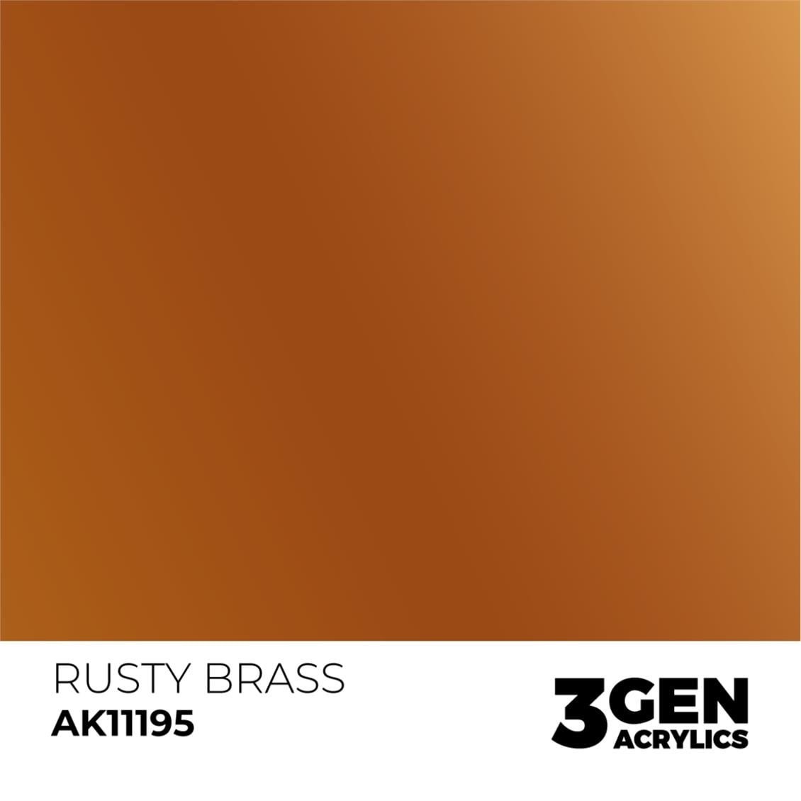 AK 11195 17 ml. Rusty Brass, 3GEN Akrilik Model Boyası