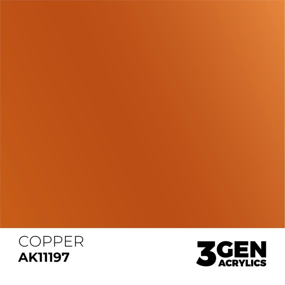 AK 11197 17 ml. Copper, 3GEN Akrilik Model Boyası