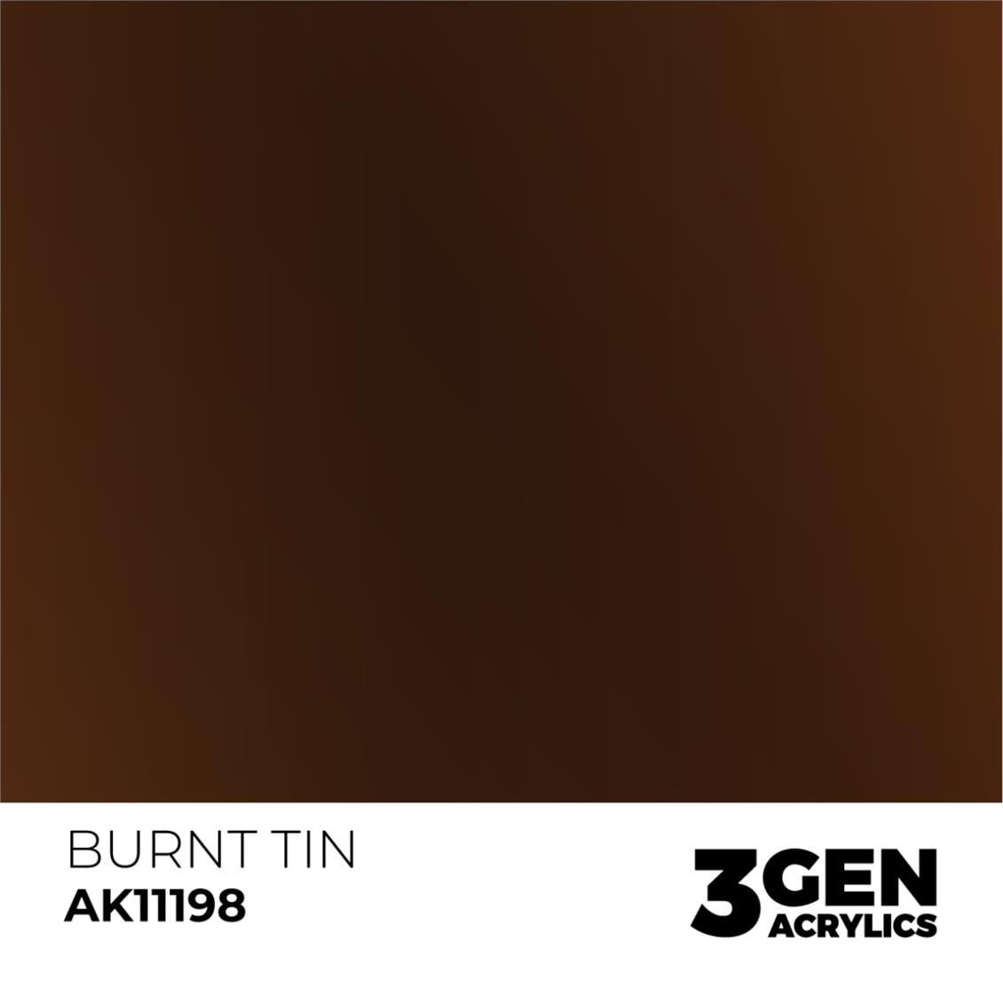 AK 11198 17 ml. Burnt Tin, 3GEN Akrilik Model Boyası