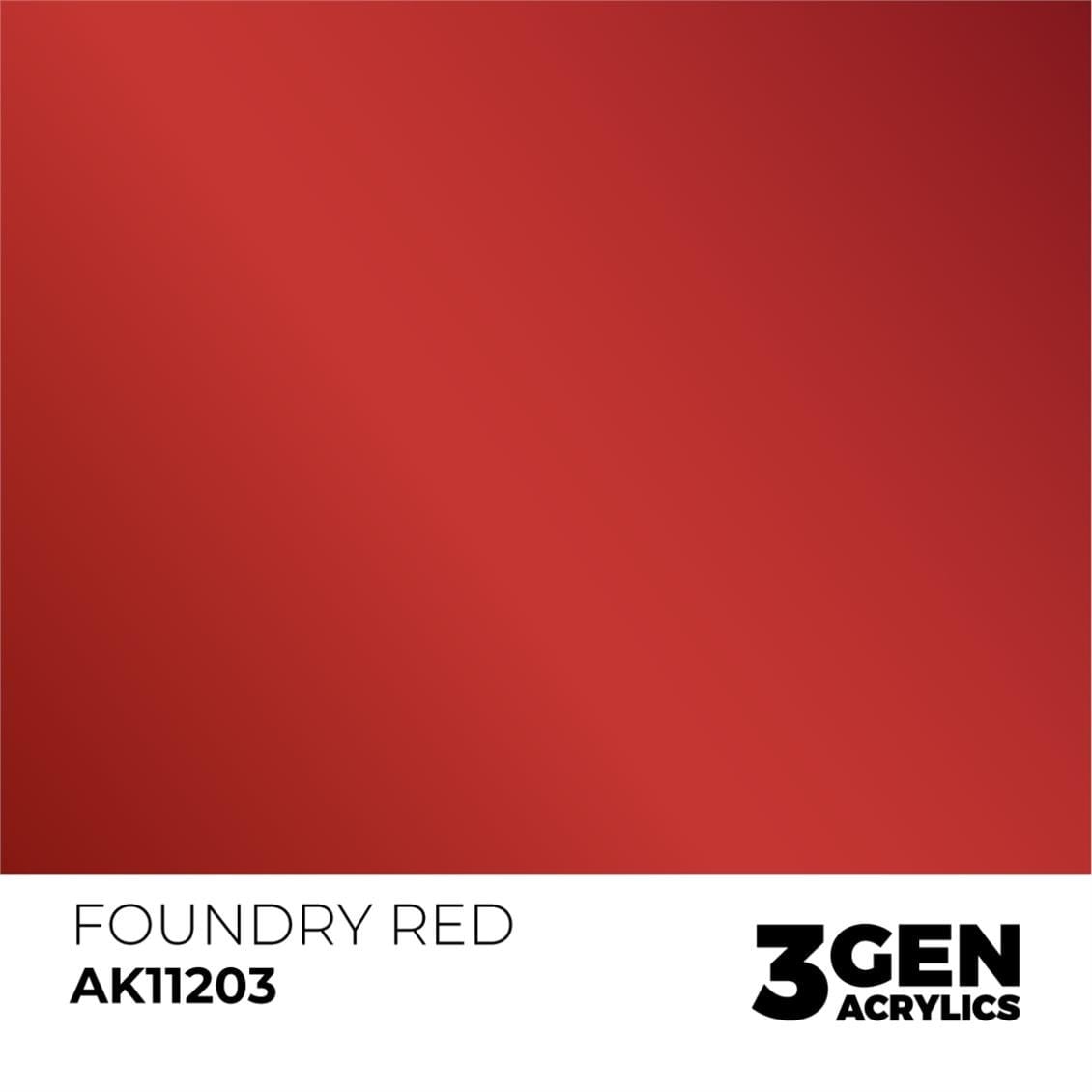 AK 11203 17 ml. Foundry Red, 3GEN Akrilik Model Boyası
