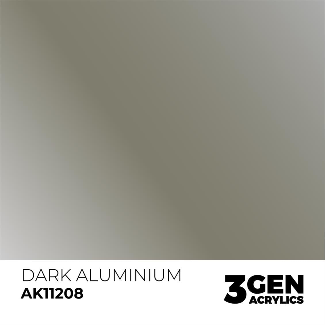 AK 11208 17 ml. Dark Aluminium, 3GEN Akrilik Model Boyası
