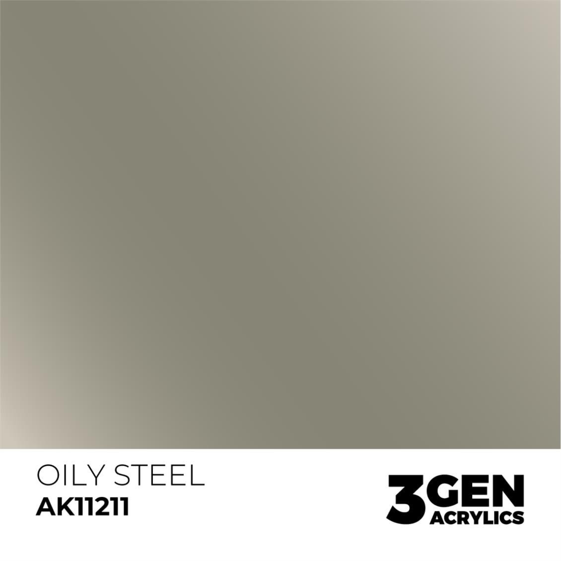 AK 11211 17 ml. Oily Steel, 3GEN Akrilik Model Boyası
