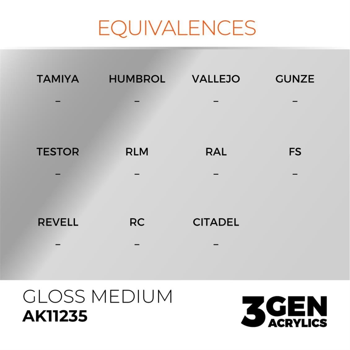 AK 11235 17 ml. Gloss Medium (Boya Parlaklaştırıcı)