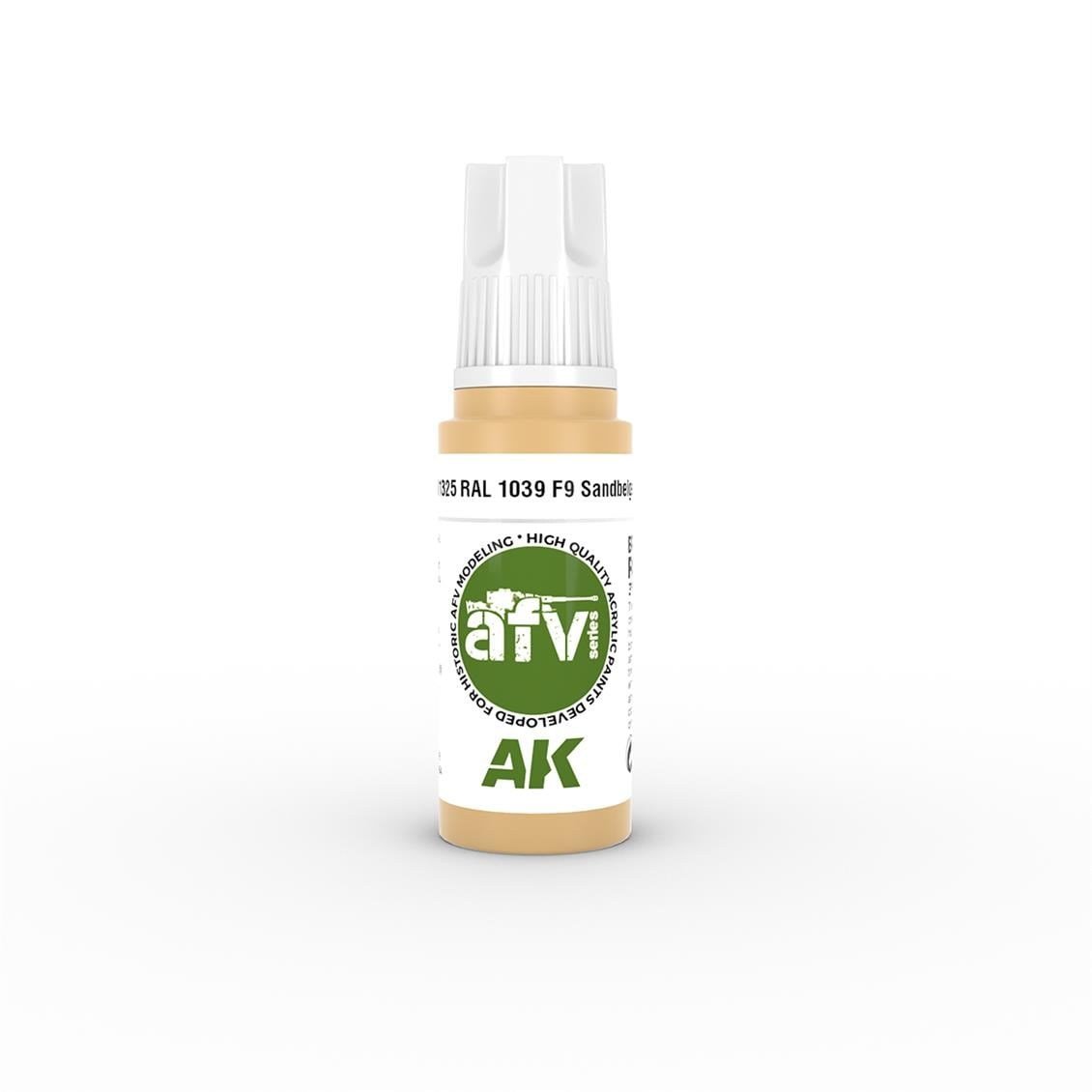 AK 11325 17 ml. RAL 1039 F9 Sandbeige, AFV Serisi 3GEN Akrilik Model Boyası