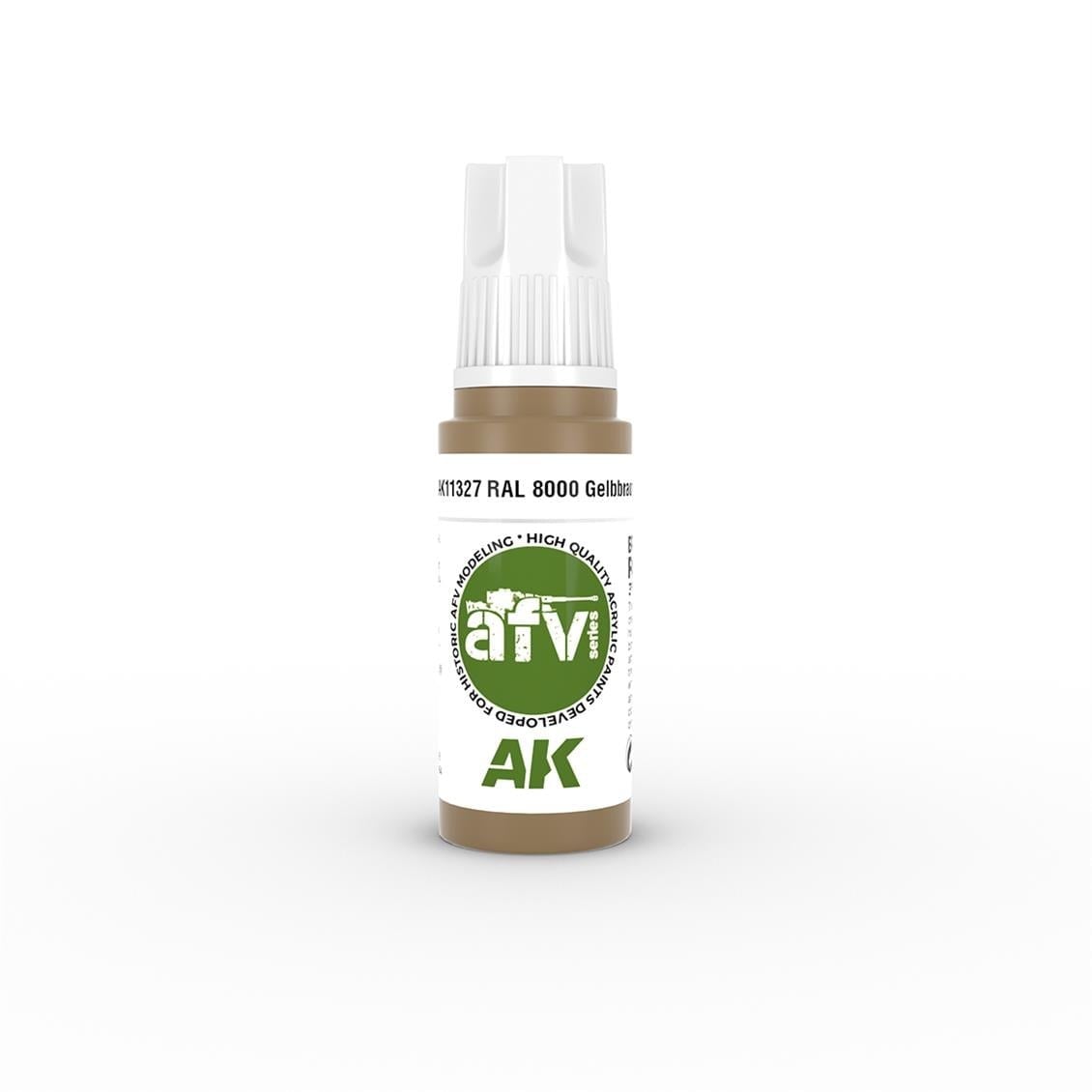 AK 11327 17 ml. RAL 8000 Gelbbraun, AFV Serisi 3GEN Akrilik Model Boyası