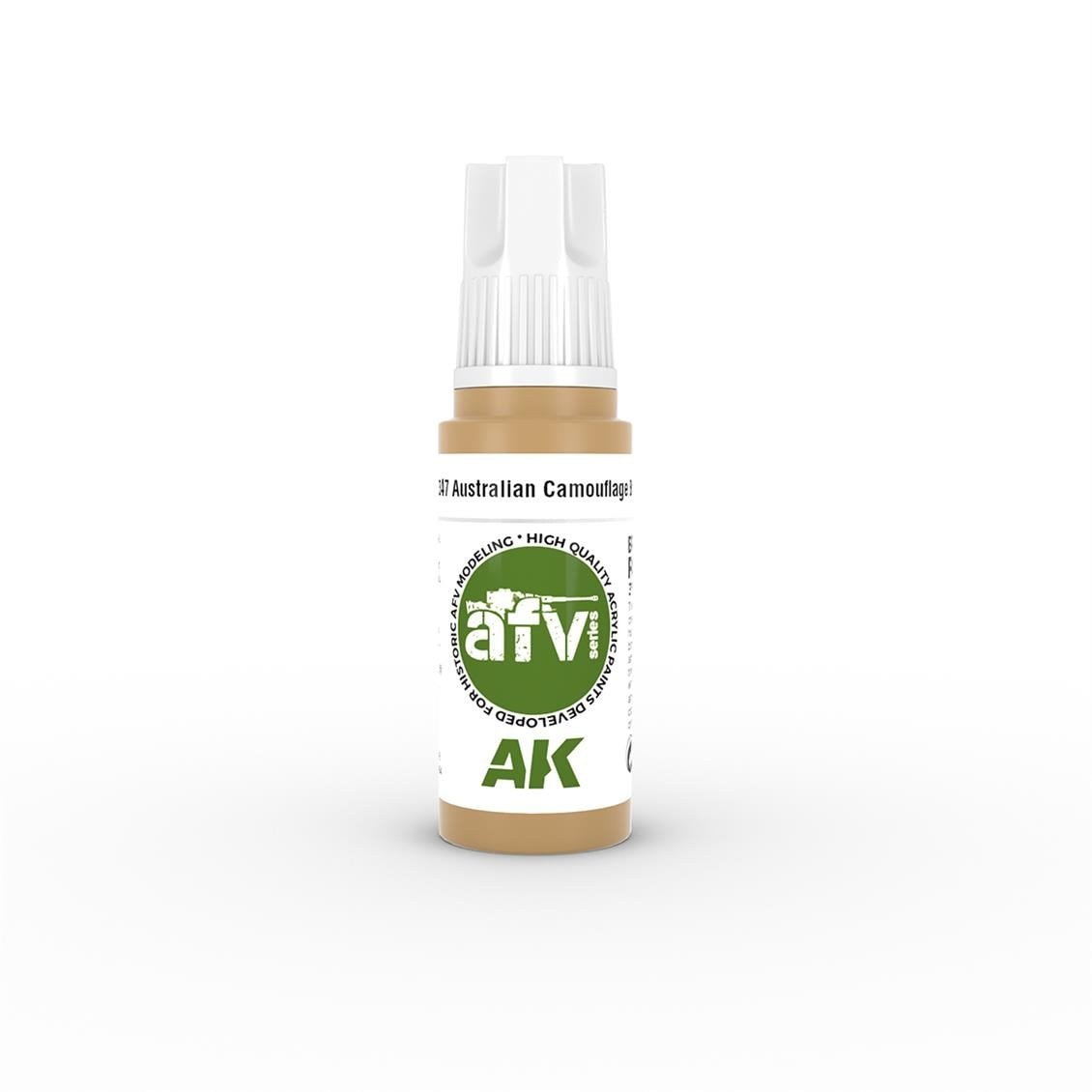 AK 11347 17 ml. Australian Camouflage Brown, AFV Serisi 3GEN Akrilik Model Boyası