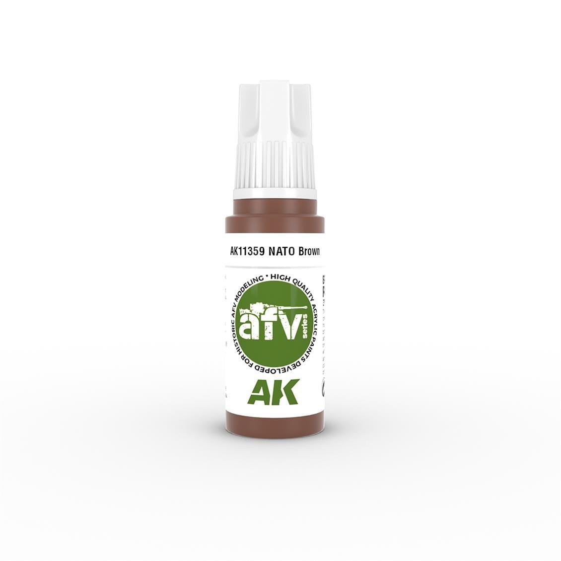 AK 11359 17 ml. NATO Brown, AFV Serisi 3GEN Akrilik Model Boyası