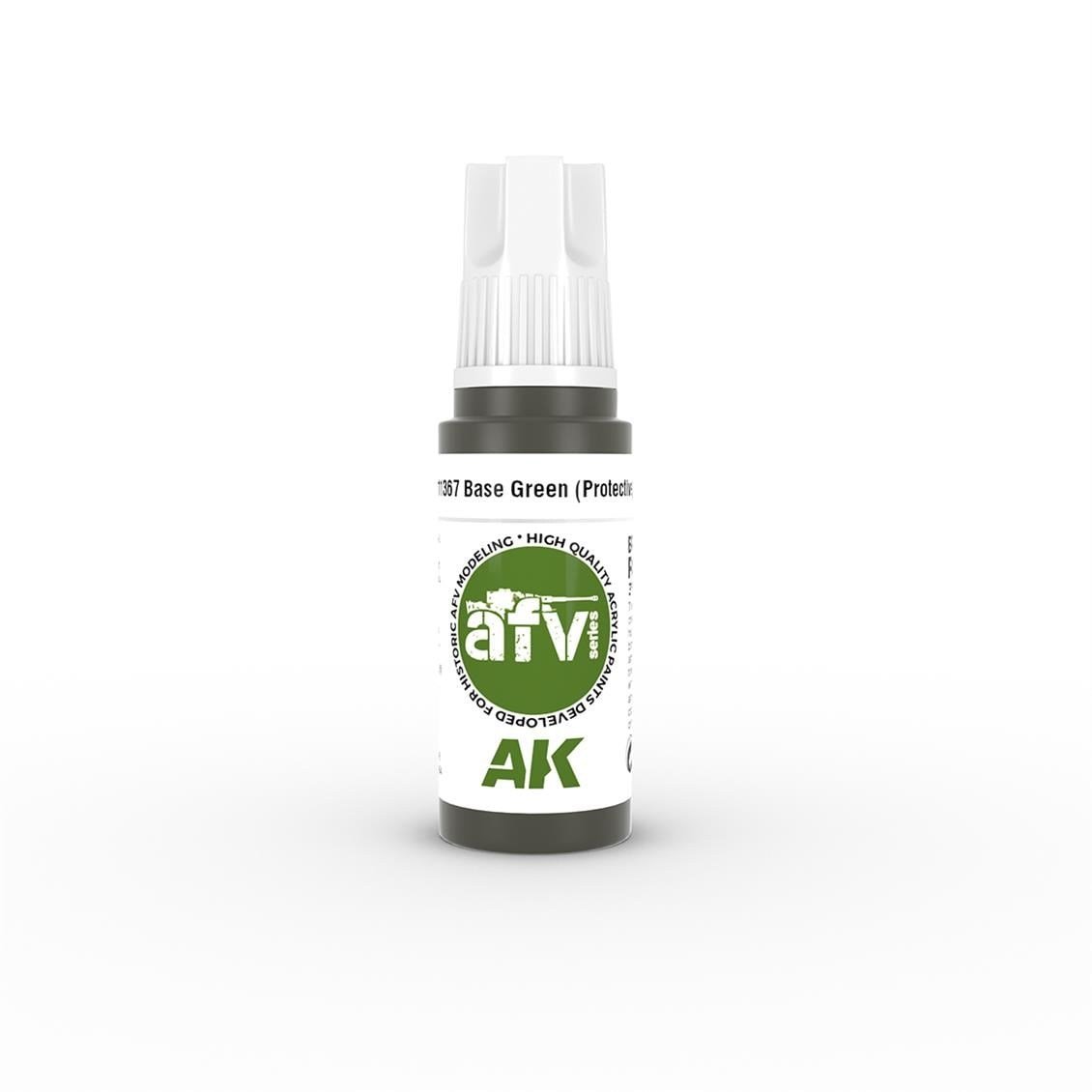 AK 11367 17 ml. Base Green (Protective), AFV Serisi 3GEN Akrilik Model Boyası