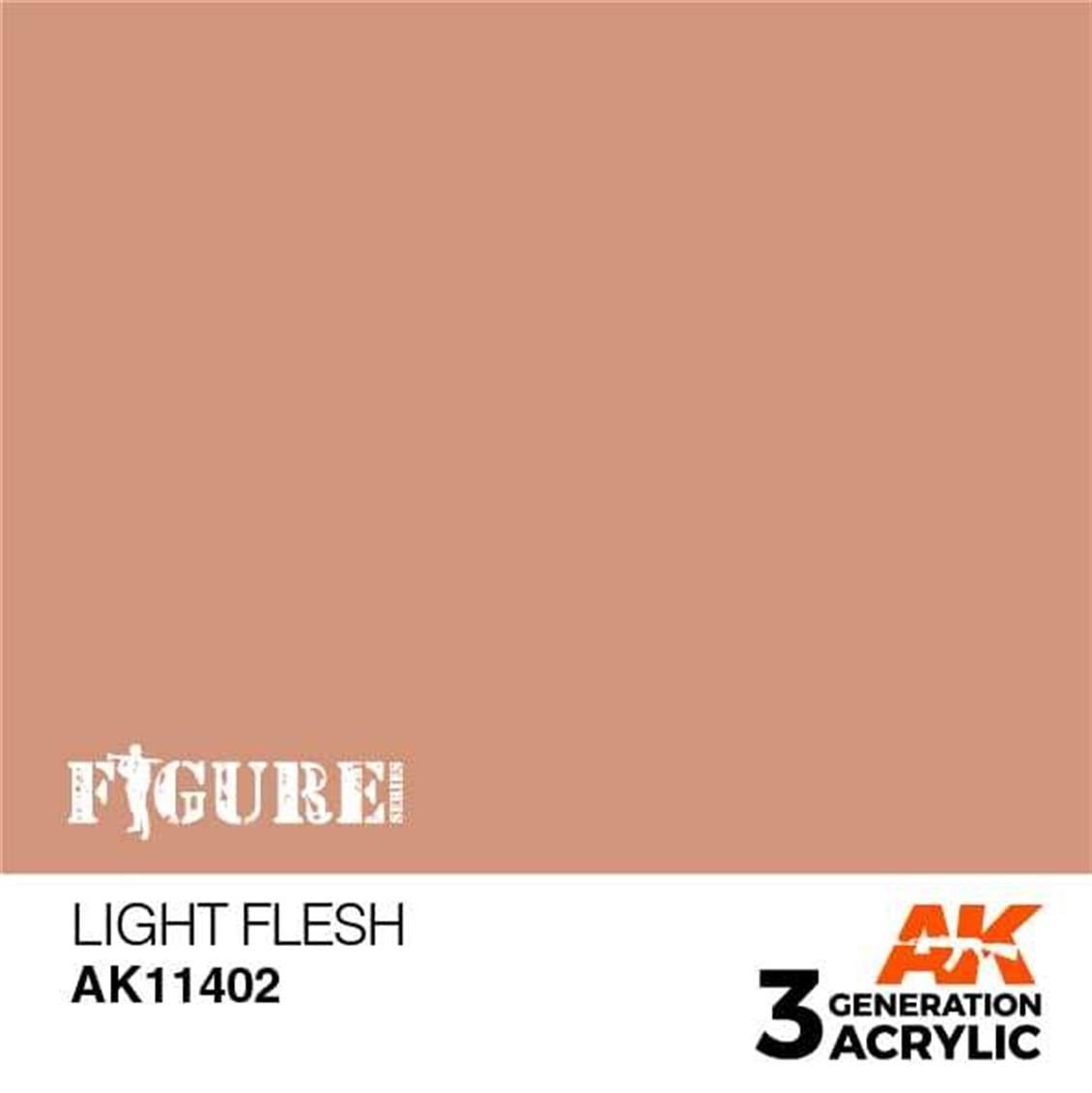 AK 11402 17 ml. Light Flesh, Figür Serisi 3GEN Akrilik Model Boyası