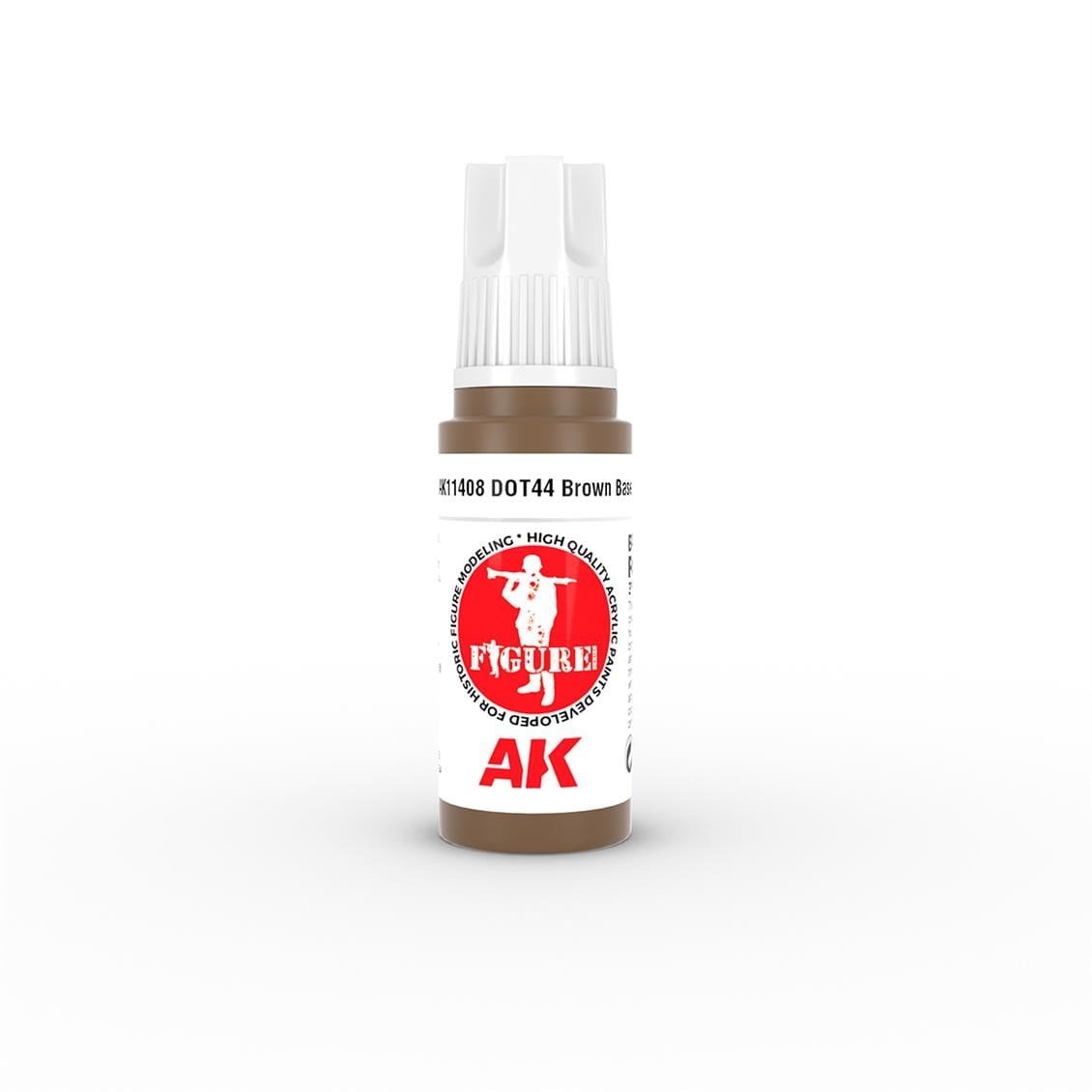 AK 11408 17 ml. Dot44 Brown Base, Figür Serisi 3GEN Akrilik Model Boyası