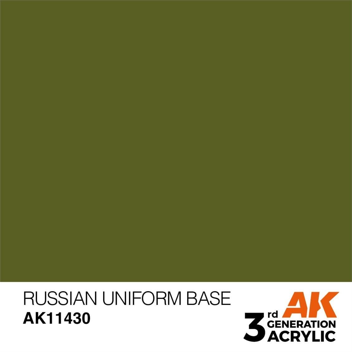 AK 11430 17 ml. Russian Uniform Base 17ml, Figür Serisi 3GEN Akrilik Model Boyası