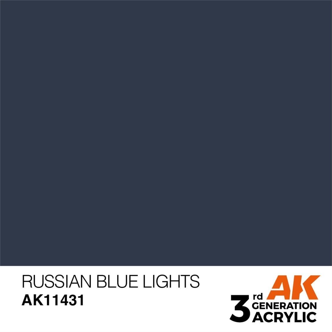 AK 11431 17 ml. Russian Blue Lights, Figür Serisi 3GEN Akrilik Model Boyası