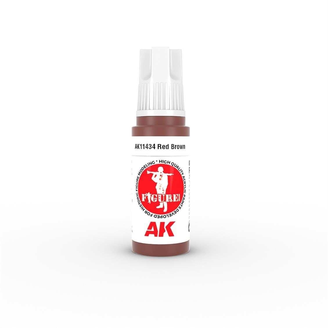 AK 11434 17 ml. Red Brown, Figür Serisi 3GEN Akrilik Model Boyası