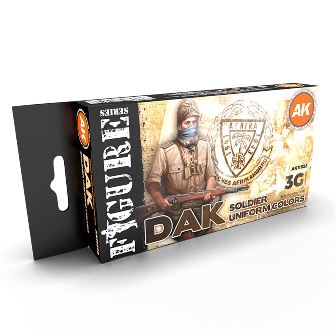 AK 11628 6x17 ml. DAK Asker Uniforması, Akrilik 3GEN Model Boyası Seti