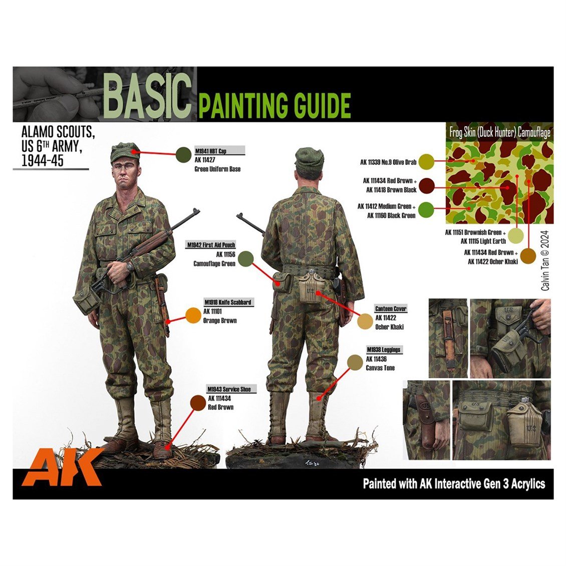 AK 11763 18x17 ml. WWII ve Modern Askeri Araçlar, (Adam Wilder Tasarımı) Akrilik 3GEN Model Boyası Seti