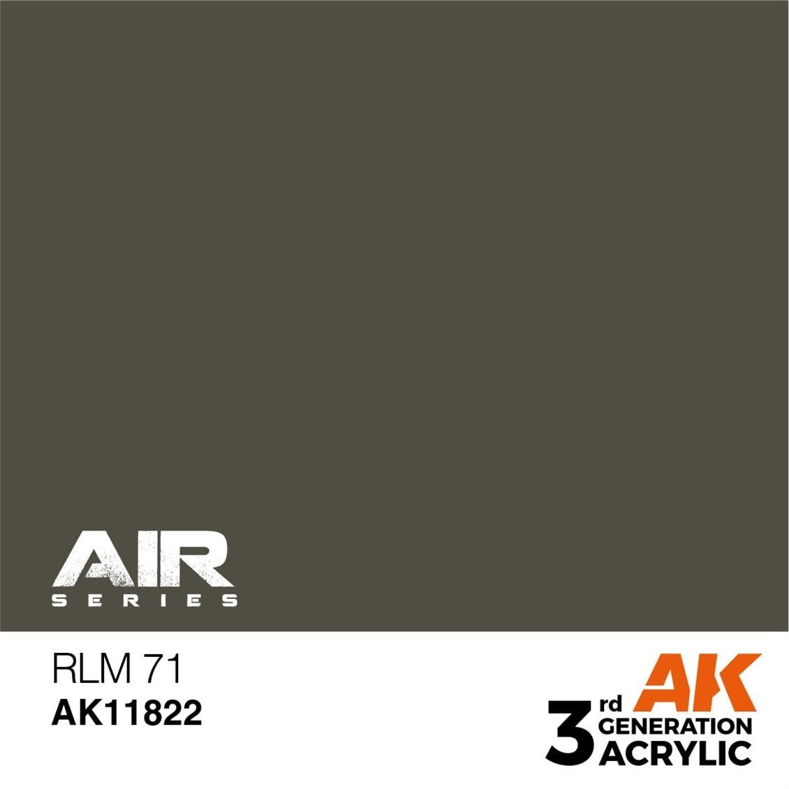 AK 11822 17 ml. RLM 71, Aircraft Serisi 3GEN Akrilik Model Boyası