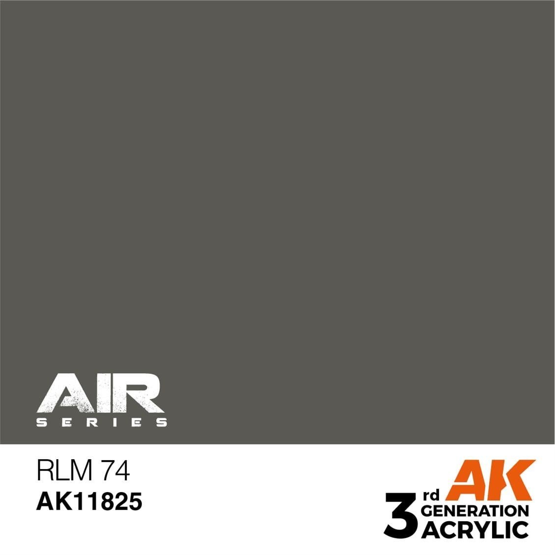 AK 11825 17 ml. RLM 74, Aircraft Serisi 3GEN Akrilik Model Boyası