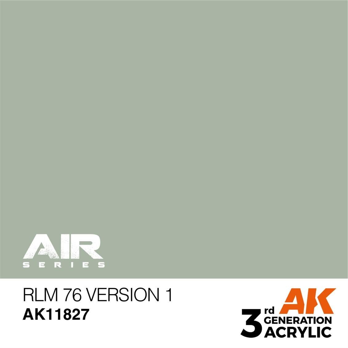 AK 11827 17 ml. RLM 76 Version 1, Aircraft Serisi 3GEN Akrilik Model Boyası