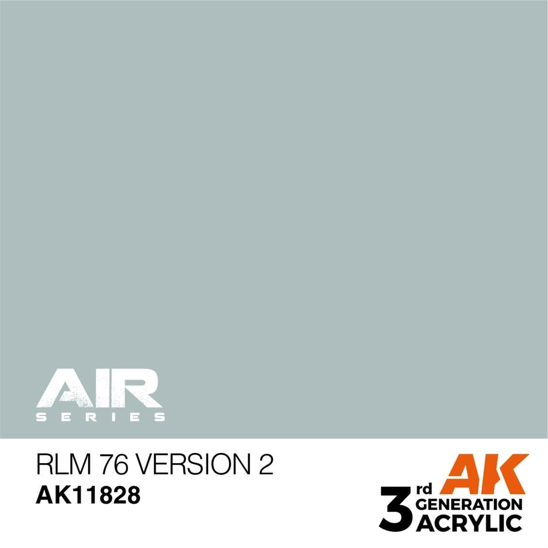 AK 11828 17 ml. RLM 76 Version 2, Aircraft Serisi 3GEN Akrilik Model Boyası
