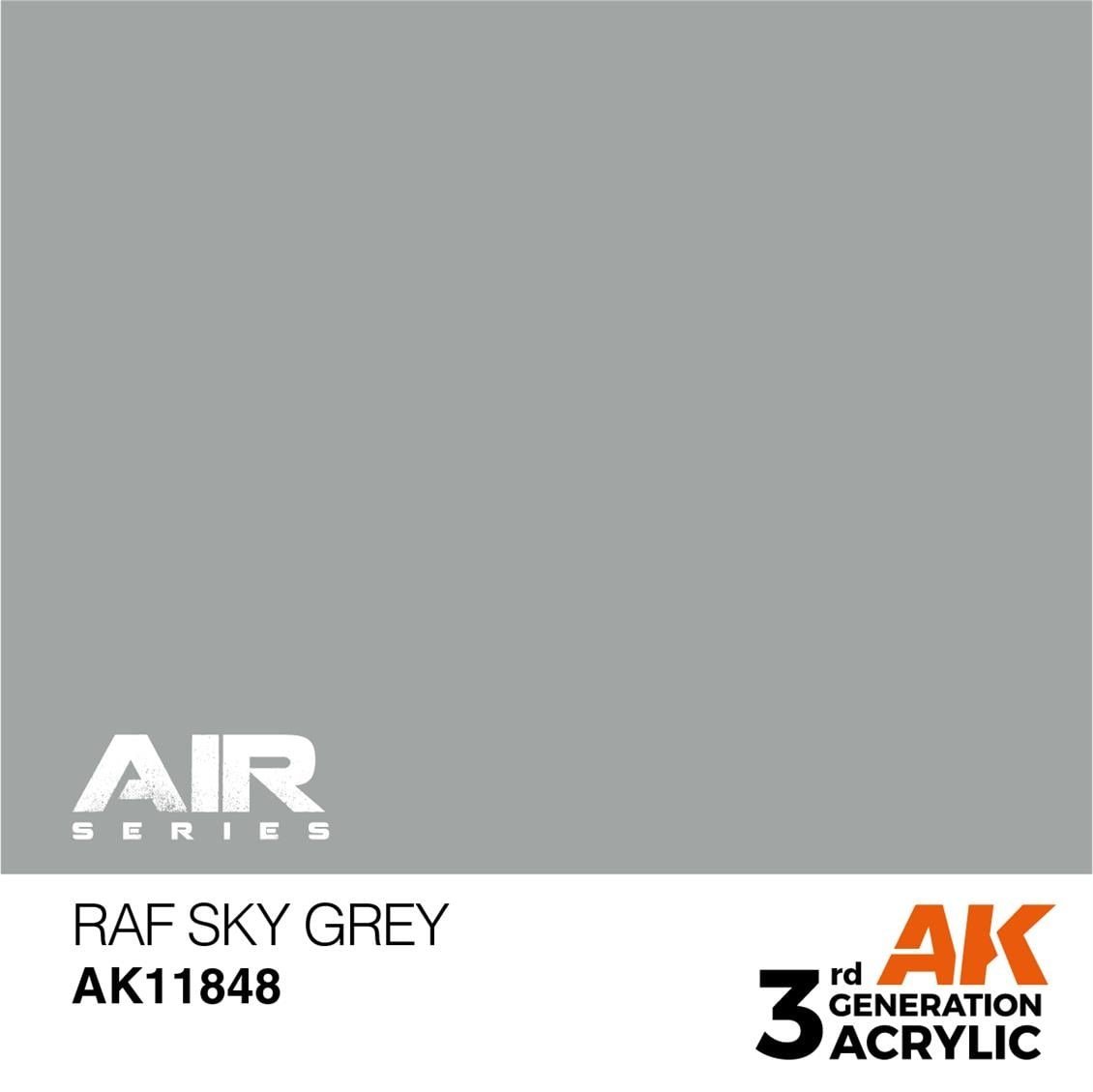 AK 11848 17 ml. RAF Sky Grey, Aircraft Serisi 3GEN Akrilik Model Boyası