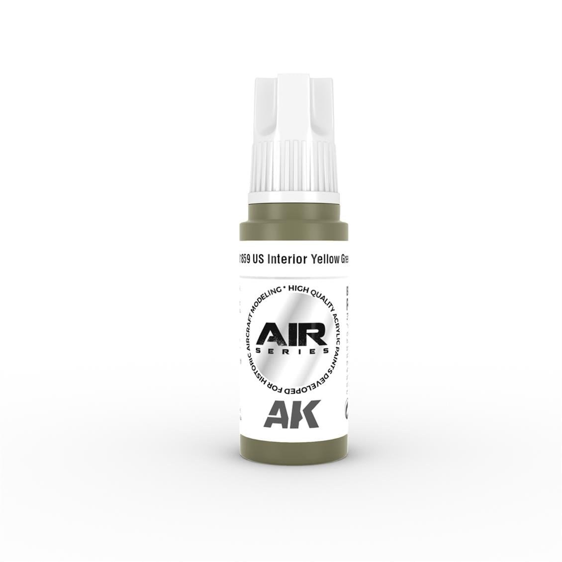 AK 11859 17 ml. US Interior Yellow Green, Aircraft Serisi 3GEN Akrilik Model Boyası